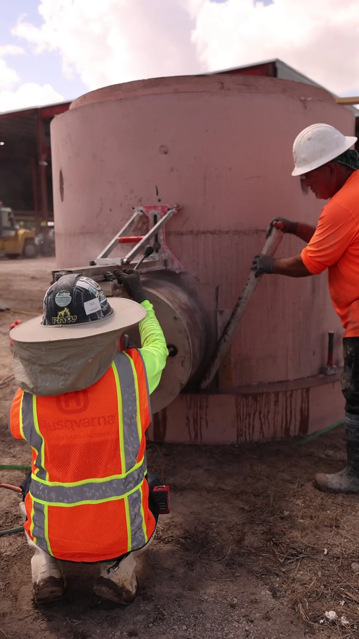Field/core Setup — concrete cutting by Cougar Companies in Southwest Florida
