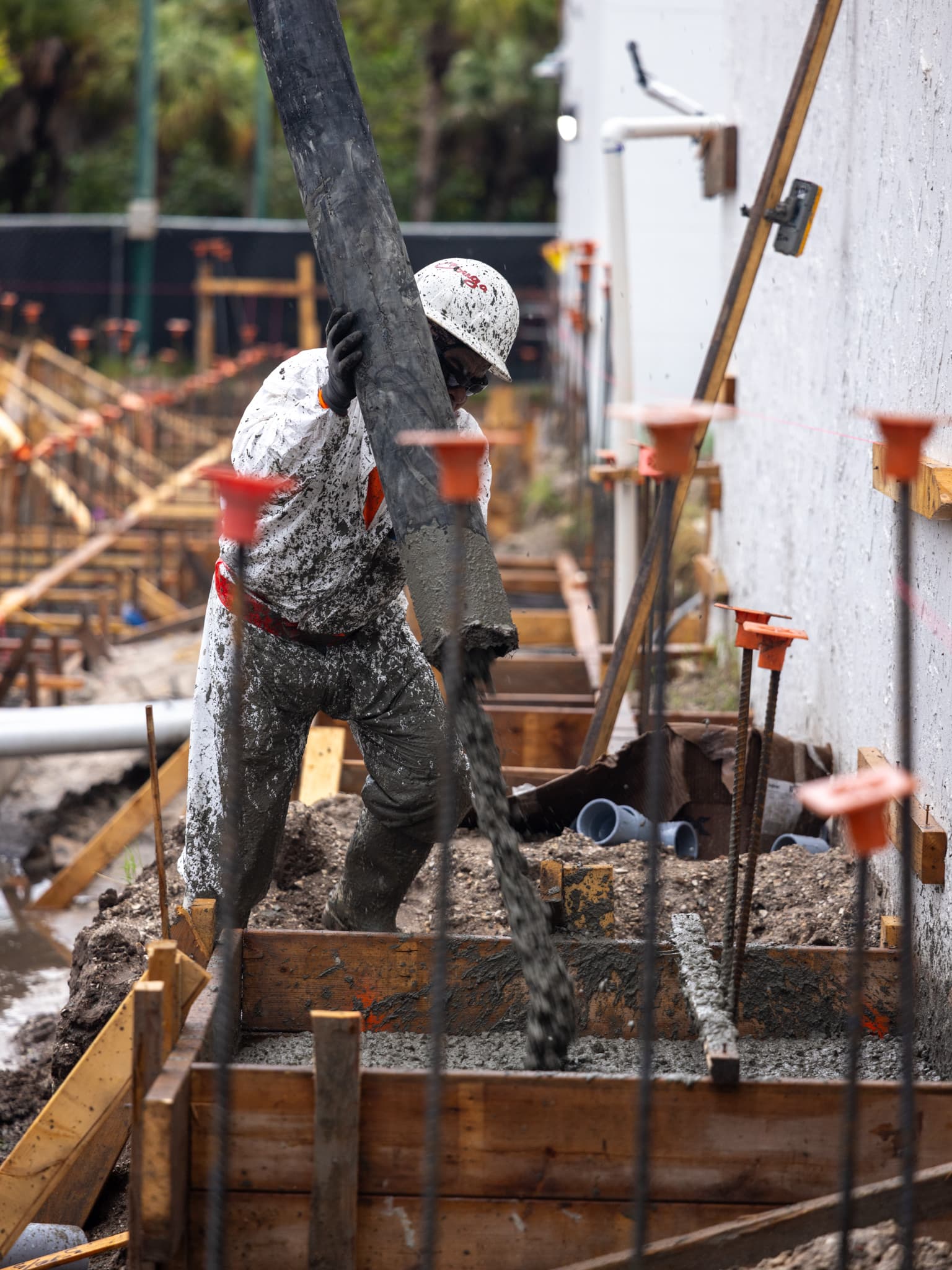Concrete Footing Pour at Boca Grande Theatre in Boca Grande, Florida - Boca Grande Theatre, photo 7