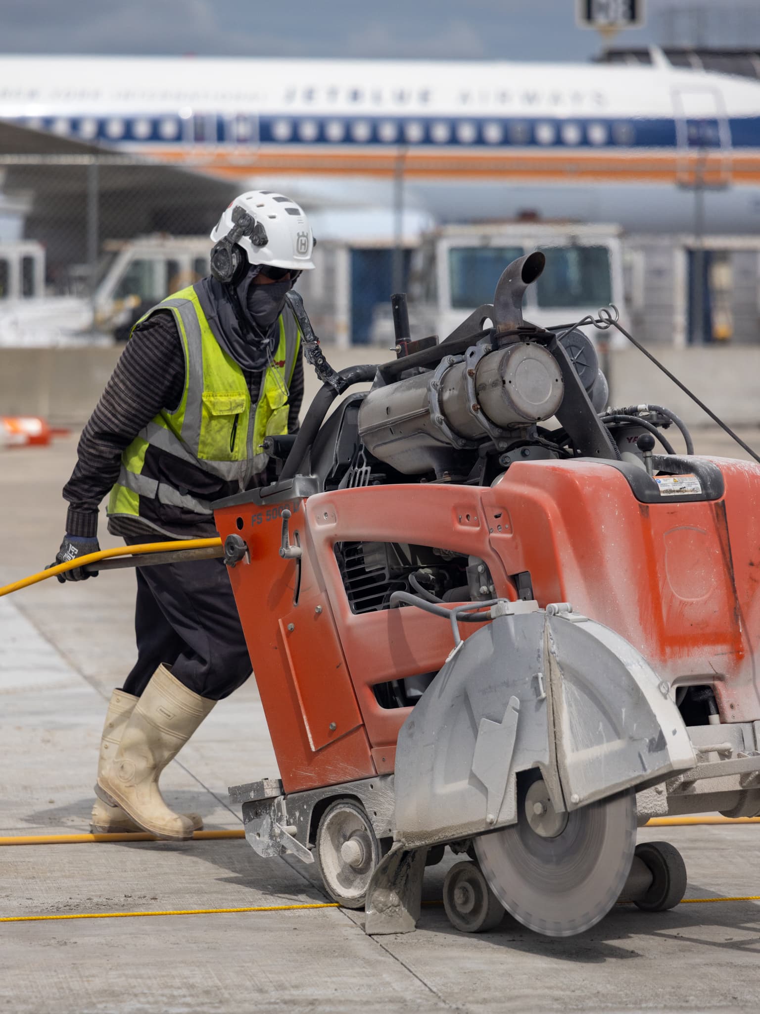 Concrete Cutting at RSW Airport Expansion in Fort Myers, Florida - Fort Myers International Airport, photo 8